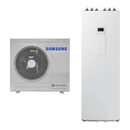 Samsung EHS MONO R32 Sistema integrato composto da pompa di calore Inverter 5 kW e sistema ClimateHub 200 litri per riscaldamento, raffrescamento e produzione ACS