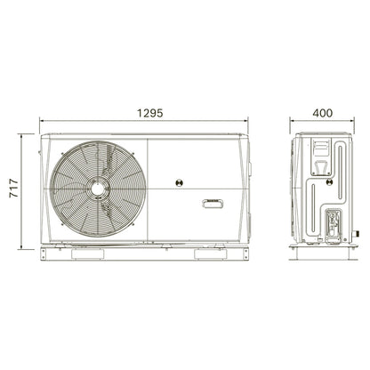 Bosch CS2000AWF 4 R-S pompa di calore aria/acqua monoblocco reversibile, monofase, per riscaldamento, raffrescamento e acqua calda sanitaria 7738602277
