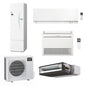 Mitsubishi ECODAN MULTI COMFORT R32 sistema per raffrescamento, riscaldamento e acqua calda sanitaria HYDROTANK SMALL 300 l | unità esterna 7.5 kW | unità interne canalizzabile 18000, a parete 5000 e a pavimento 9000