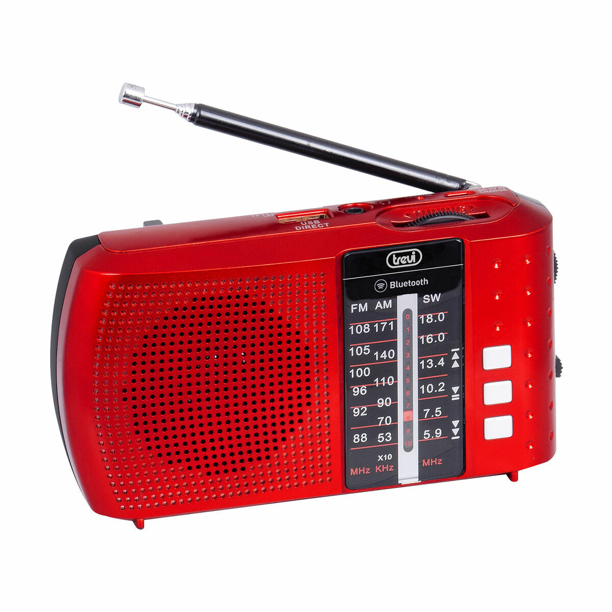 Radio Portatile Bluetooth Trevi RA 7F20 BT Rosso FM/AM/SW