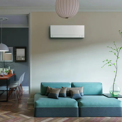 Mitsubishi ECODAN MULTI COMFORT R32 sistema per raffrescamento, riscaldamento e acqua calda sanitaria HYDROTANK SMALL 200 l | unità esterna 8.5 kW | unità interne a parete 9000+9000+9000+9000