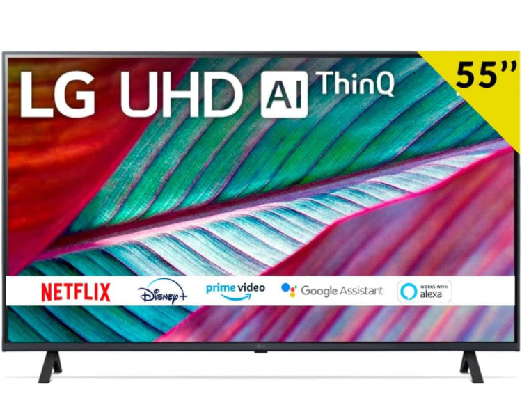 TV LG UHD | Serie UR78 55'' | 4K, α5 Gen6, HDR10, 20W, 3 HDMI, Game Optimizer, Wi-Fi 5, Smart TV WebOS 23